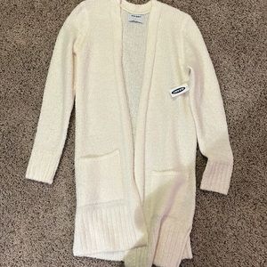Old Navy White Kids Cardigan